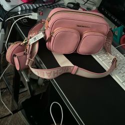 Pink Michael Kors Body Bag
