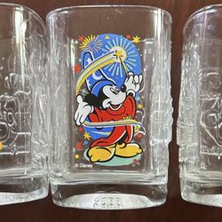Walt Disney World Celebration McDonalds 2000 Glass Cups