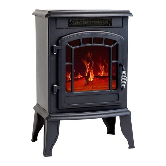 Electric Fireplace Heater Estate Design AUBURN EFSXB 15ABLK