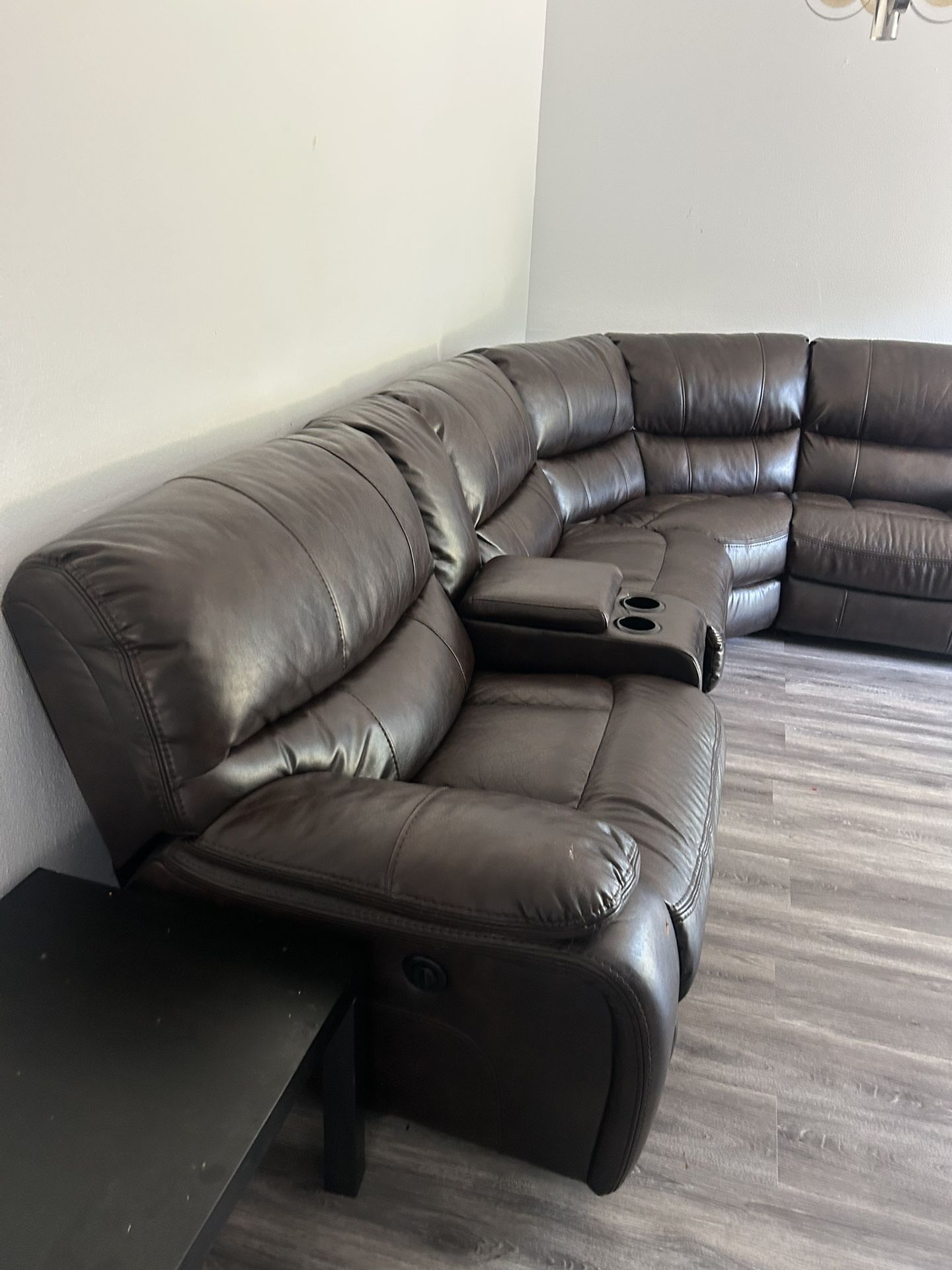 Brown Couch Recliner 