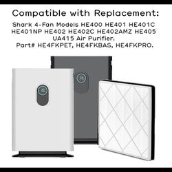 New True HEPA H13 Filter HE4FKPET, HE4FKBAS, HE4FKPRO for Shark Air Purifier