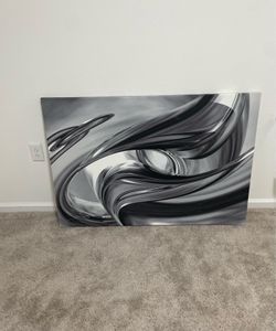 31x47 Black & white & Grey Decor Picture