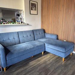 Couch, Sectional, Sofa Bed w/storage