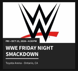 WWE Friday Night SmackDown Tickets – Oct 2026