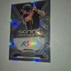 2021 Prizm Draft Picks Signing Sessions Patrick Bailey SS-PB