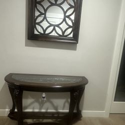 Console Table With Mirror 