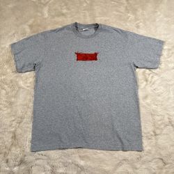 Supreme Ralph Steadman Box Logo Tee Heather Grey (SS22) Size L