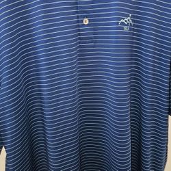 Men's Peter Millar Golf Polo Strip XXL