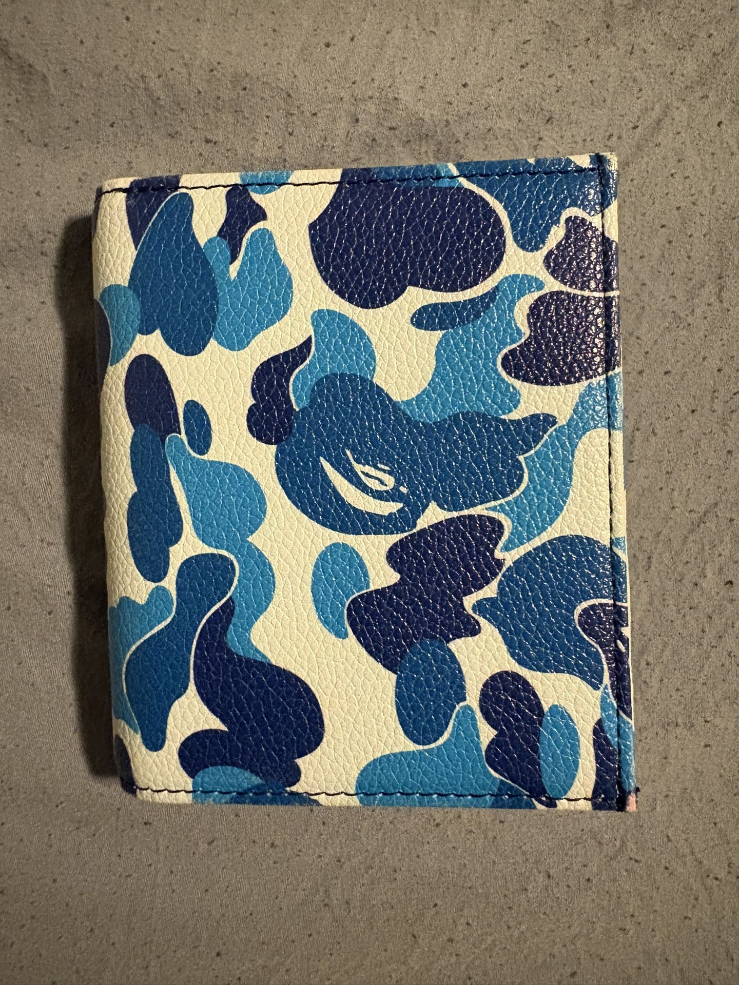 Bape ABC Camo Mini Wallet Blue