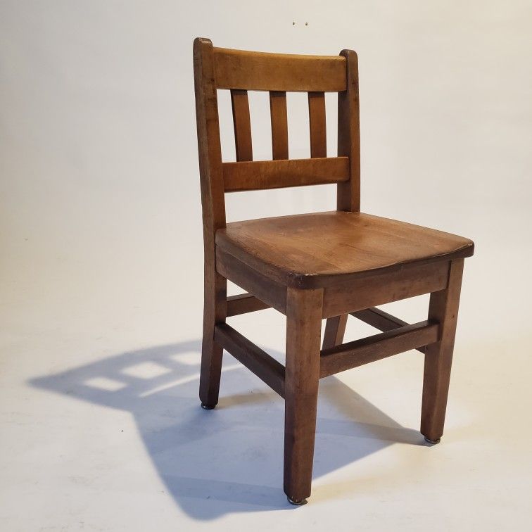 Craftsman Style,childs Solid Maple Desk Chair