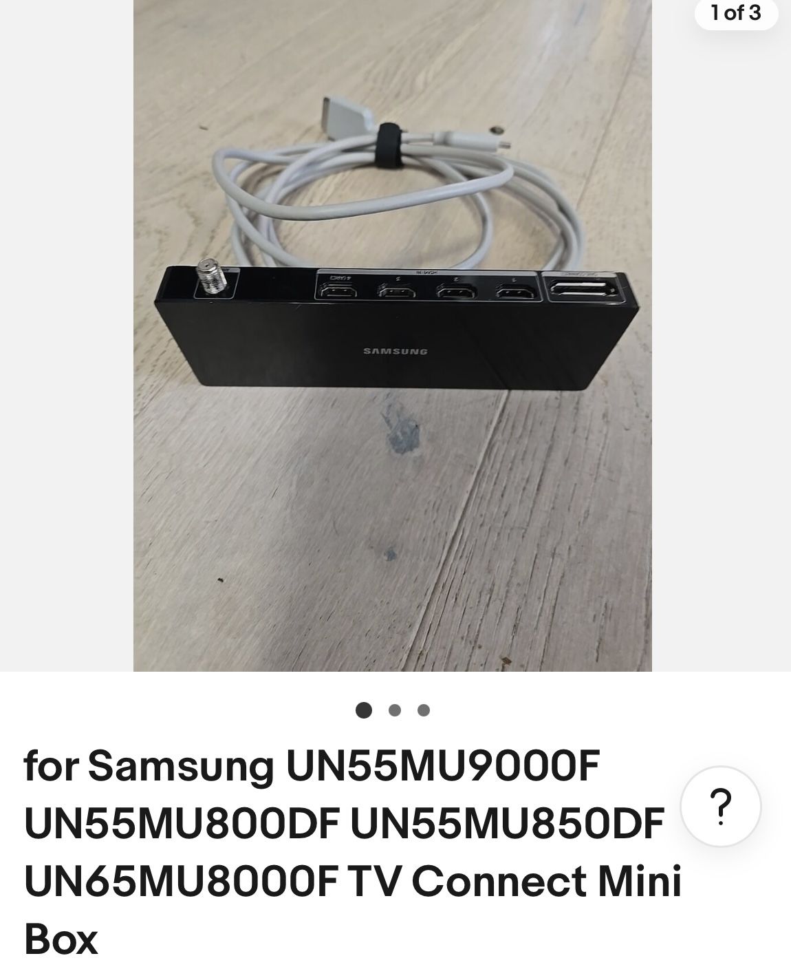One Connect Box For Samsung Tv
