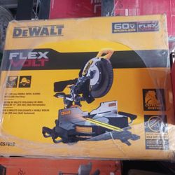 Dewalt new 12” double bevel sliding miter saw 60v flex volt - tool only