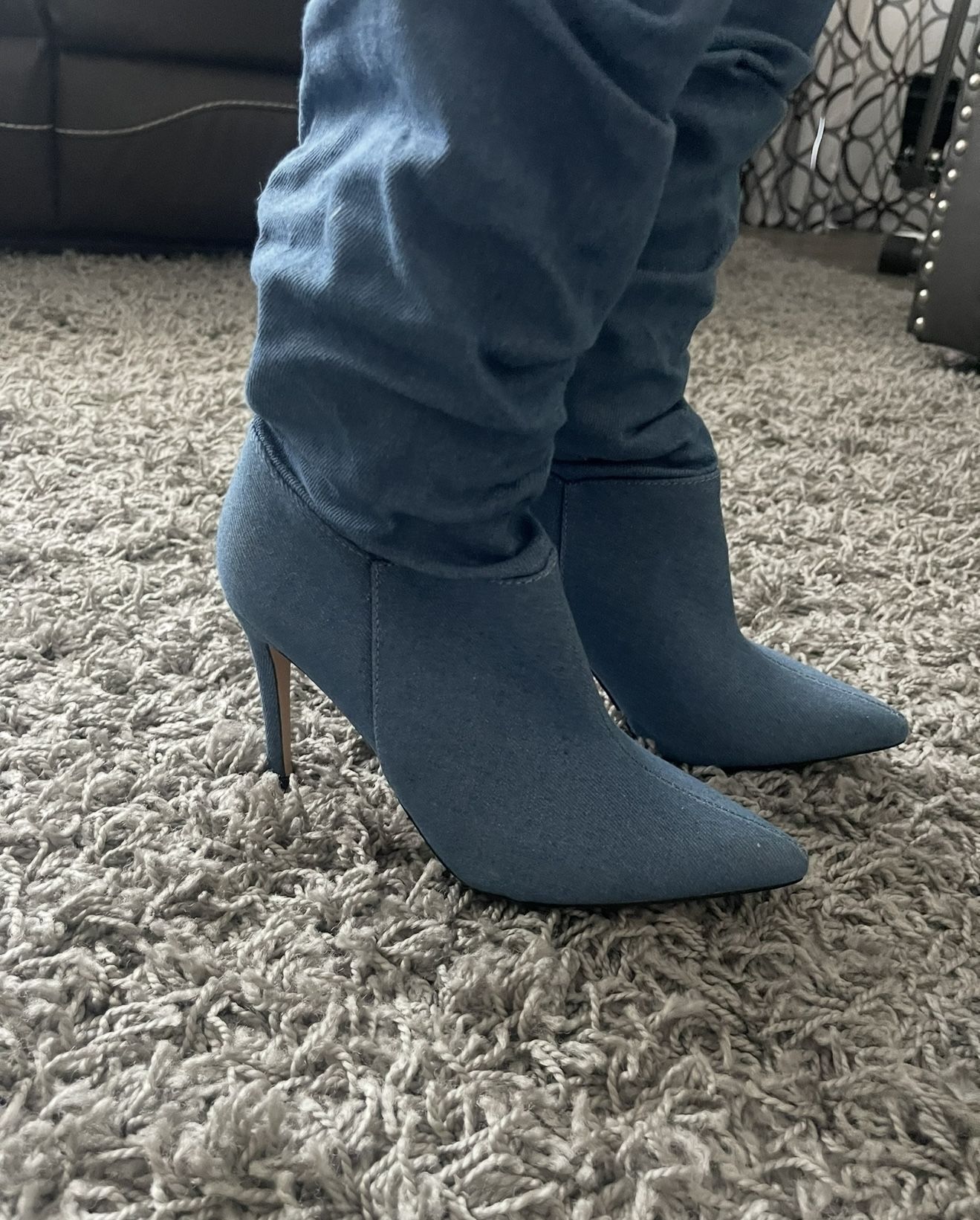 Denim Boots -NEW
