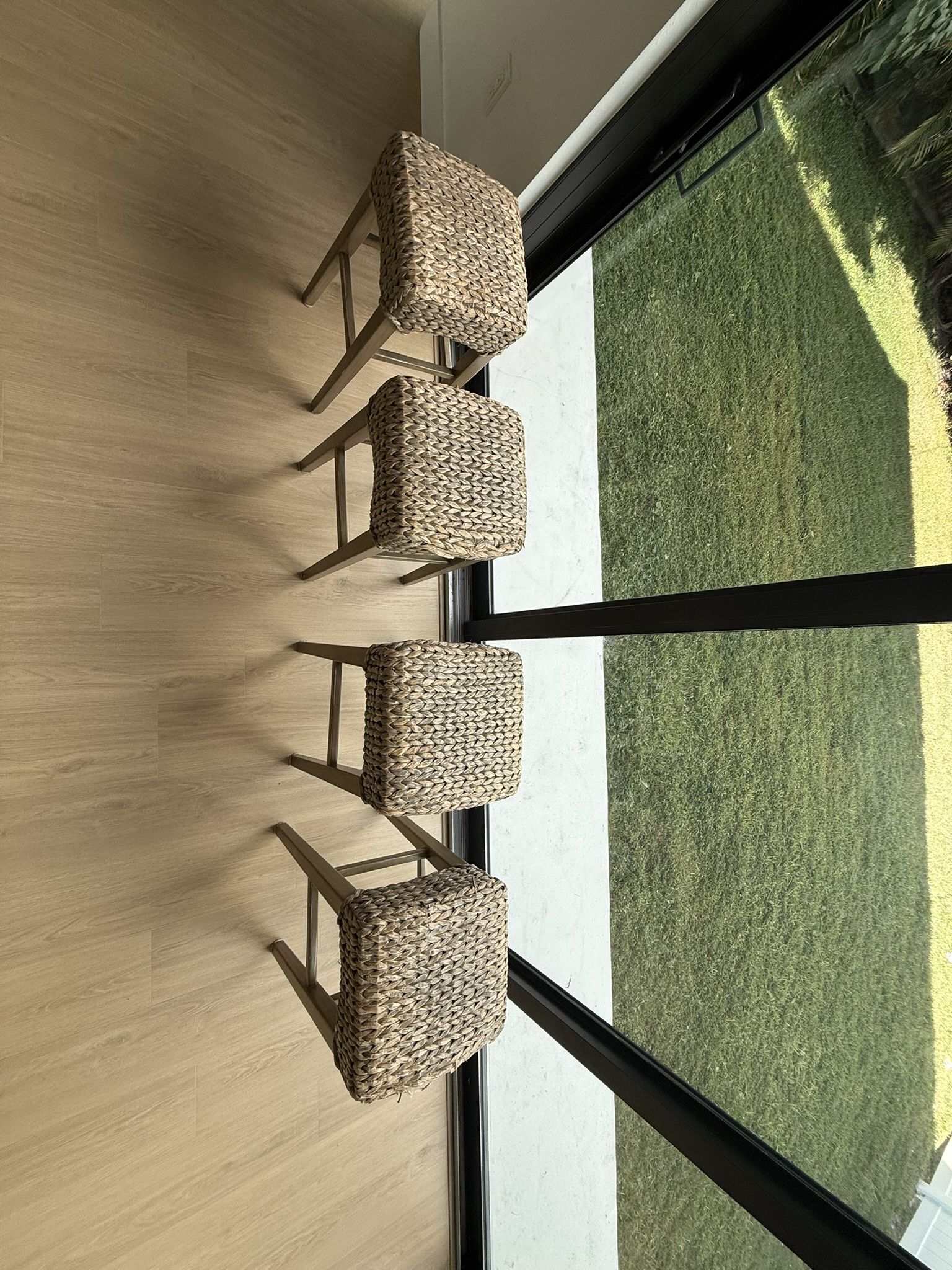 Four Pottery Barn Bar Stools