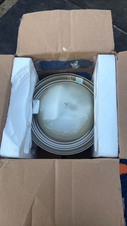 Flush mount dome light fixture (1 fixture)