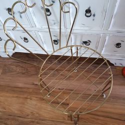 Vintage Vanity Chair Metal