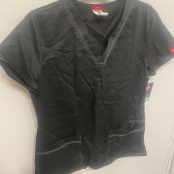 Dickies Womens Black Scrub Shirt Style DK800 New Small