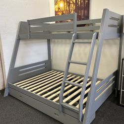 Twin Over Full Bunk Bed With Drawers 
