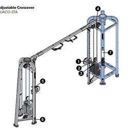 Total Home Gym Setup With Cable Crossovers 