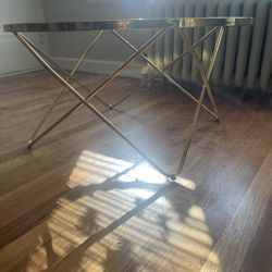 32’ Modern Gold Coffee Table