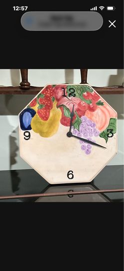 Wall mounted/table ceramic clock