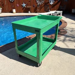 Uline large Utility Cart bright green