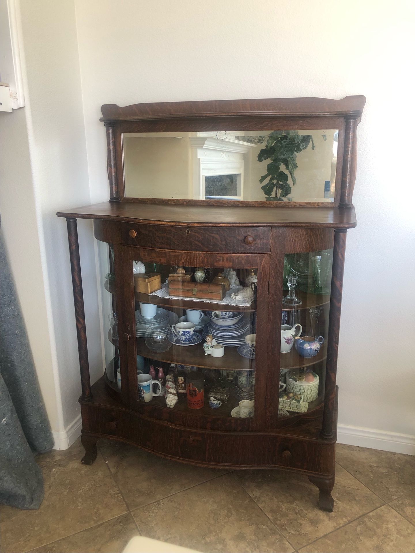 Antique Victoria Oak China Cabinet,All Products : American Fashion Style Bags On Sale