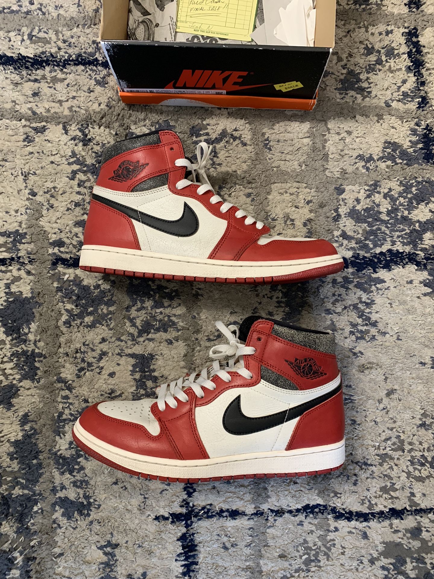 Jordan 1 Lost And Found Size 10.5