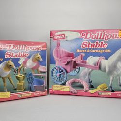 Playskool Dollhouse Stable Lot of 2