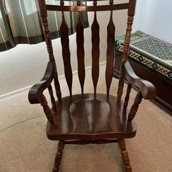 Rocking Chair - Brown - Wood 