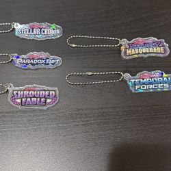 Pokemon Binder Tag Keychains