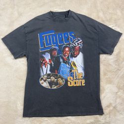Fugees Vintage Style The Score Album Washed Black T-Shirt Sz M