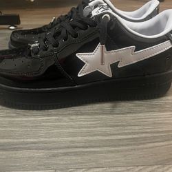 Black and white Bapesta Size 8 Men