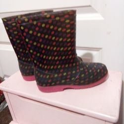 Girls Rain Boots Size One