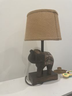 World Market Elephant Lamp