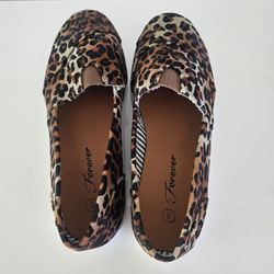 New Leopard Flats Women's Shoes
