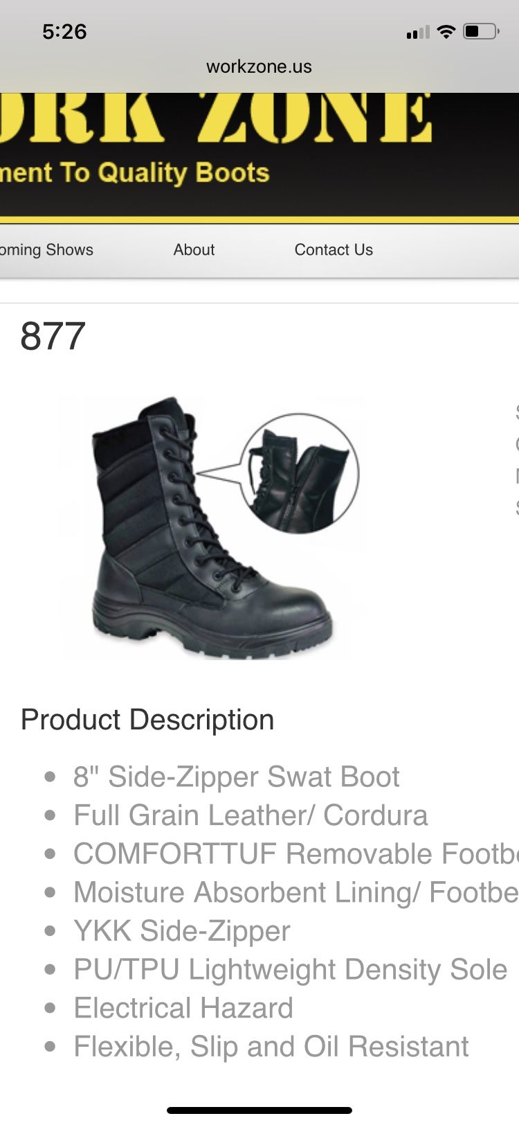 Work Zone Boots