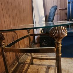 Antique Brass Table 