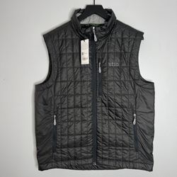 Stio Azura Insulated Vest Mens Large Boundary Black NWT
