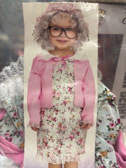 New, Toddler Girls Granny Dress Costume size 24 mos-2t