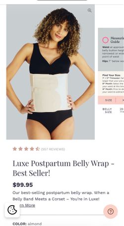 Bellly Bandit luxe Petite belly wrap postpartum. Size Petite Medium with extender