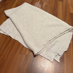 Threshold Cozy Soft Knit Throw Blanket Neutral (Approx. 76×60) 