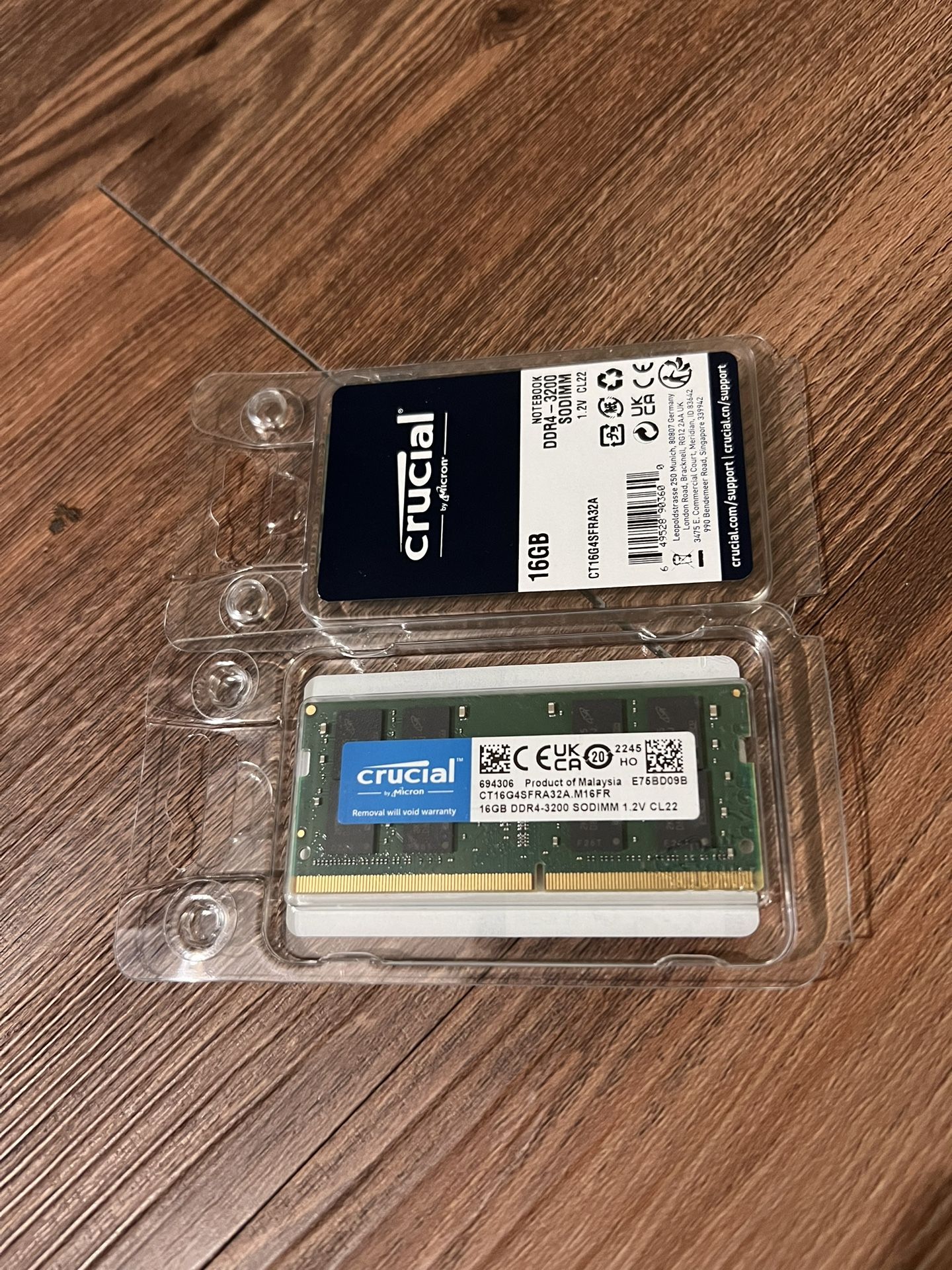 32GB DDR4 SODIMM Laptop RAM – 3200MHz, PC4-25600, Non-ECC, 2Rx8, CT32G4SFD832A
