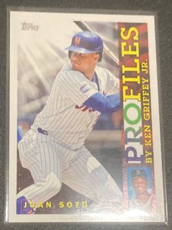Juan Soto Topps Profiles by Ken Griffey Jr