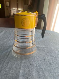 Sunshine Superman; Vintage David Douglas Glass Coffee Carafe in Sunshine Yellow: