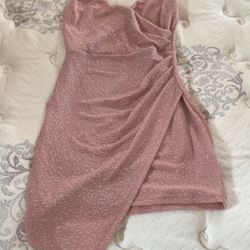 Sparkly Pink Mini Dress 