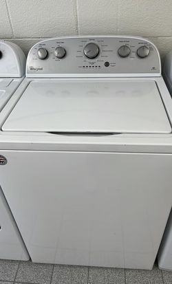 Whirlpool Top Load Washer & Dryer Set – Deep Water, Auto Dry, White