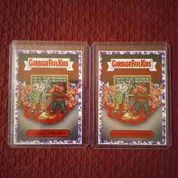 2019 GPK REVENGE OF OH THE HORROR-IBLE Freddy & Jason Purple Parallel Base Set