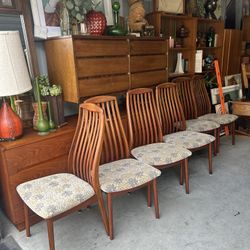 Mid Century Vintage Danish Teak Dining Chairs