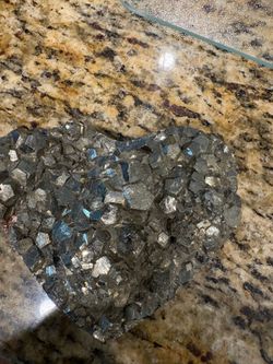 Natural Pyrite Heart  – Beautiful Home Decor & Collector’s Piece